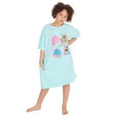 15C639: Older Girls Cattitude Oversized Lounge Dress (One Size)